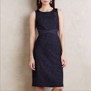 Moulinette Soeurs Anthropologie Lace Midi Cocktail Dress